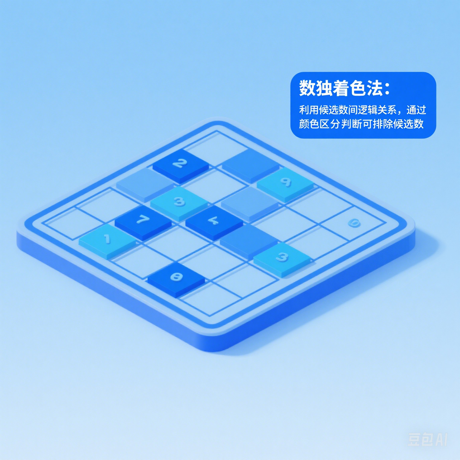 着色法图解